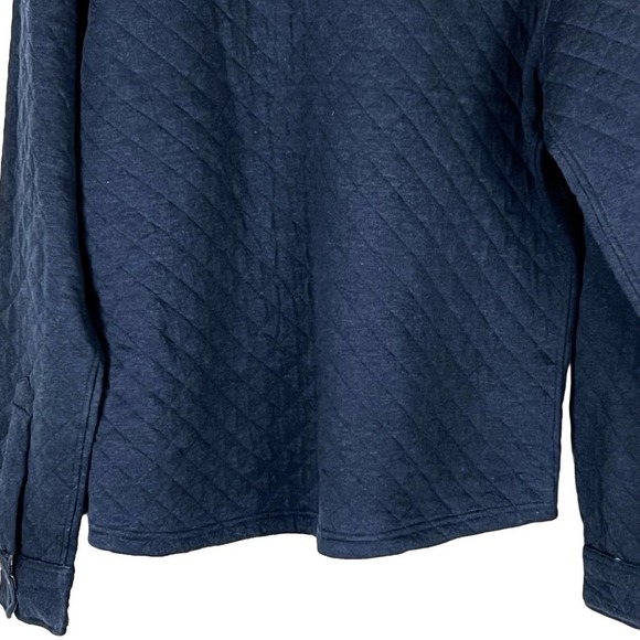 TAILOR VINTAGE PURETEC COOL QUILTED‎ BUTTON FRONT SHIRT NWOT MEN'S SIZE MEDIUM - Picture 9 of 13